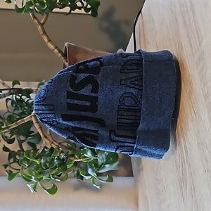 Just Cavalli Blue & Black Sparkly Toque/Ski Hat